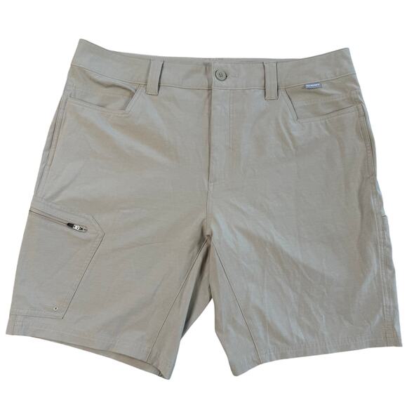 Simms Fishing Shorts men's 36 Performance Stretch Zip Pocket Gray Outdoor - Picture 1 of 11